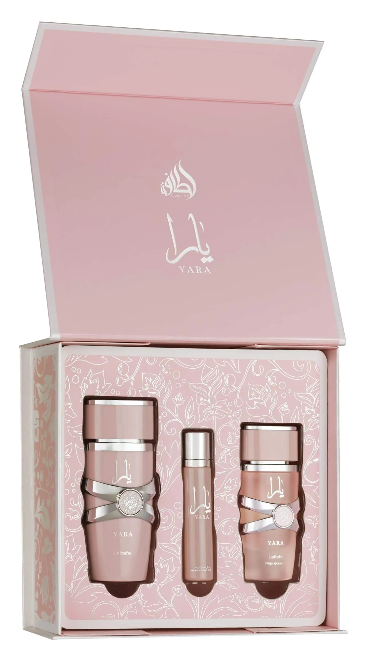 Lattafa Gift Set – Yara Eau de Parfum 100ml + 12ml + Hair Mist