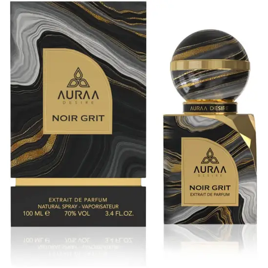 Noir Grit Extrait De Parfum 100ml – Unisex by Auraa Desire