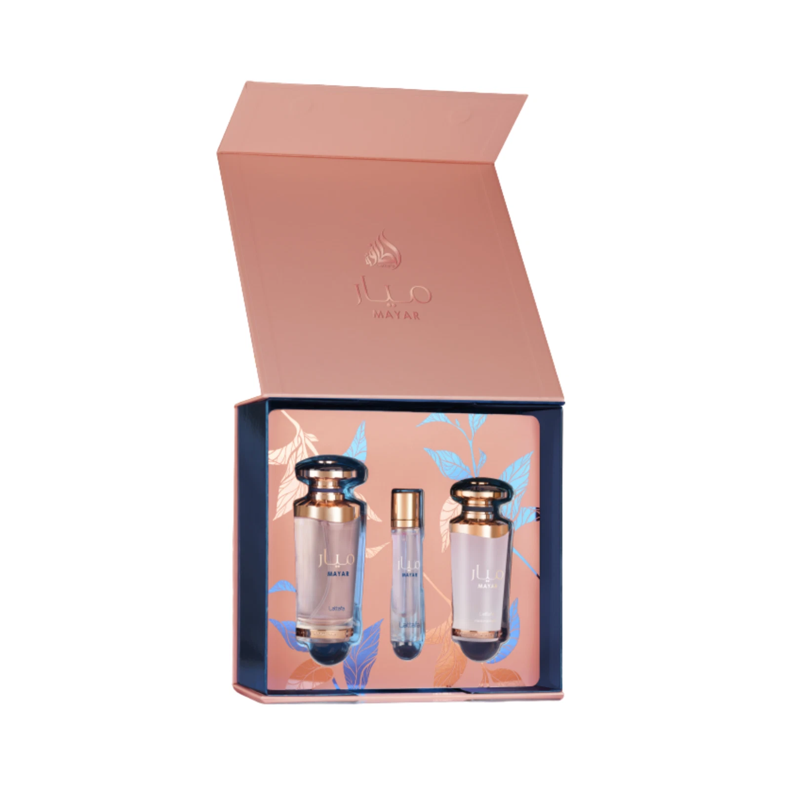 Lattafa Mayar 3-Piece Perfume Gift Set – 100ml Eau de Parfum, 12ml Travel Perfume & 50ml Hair Mist