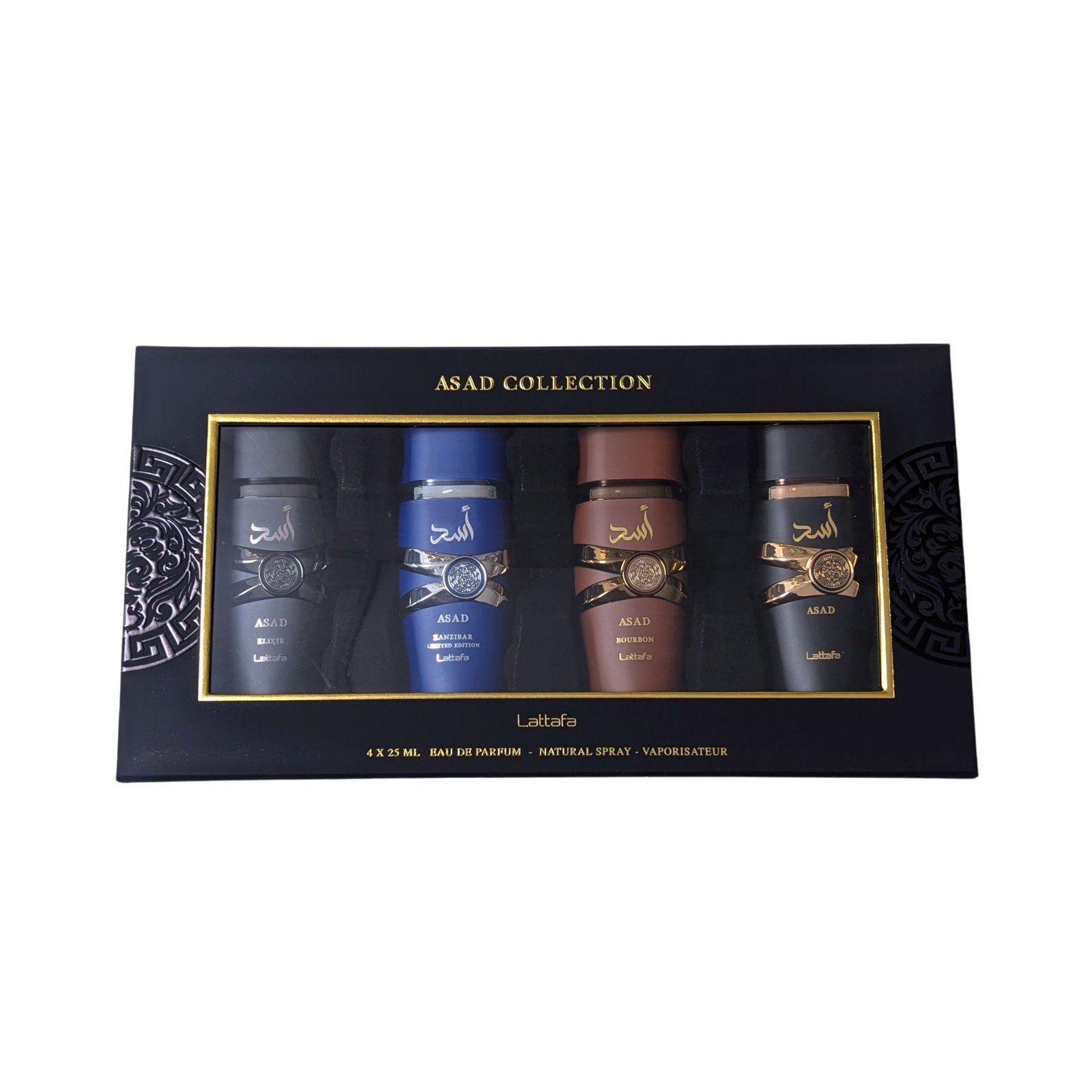 Lattafa Asad 4-Piece Collection Gift Set – 25ml Each
